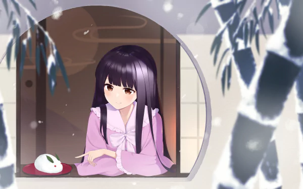 Kaguya Houraisan Anime Touhou HD Desktop Wallpaper | Background Image