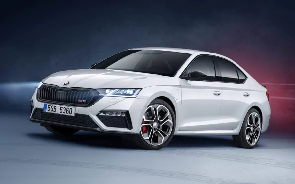 white car car Skoda Skoda Octavia RS vehicle Skoda Octavia HD Desktop Wallpaper | Background Image