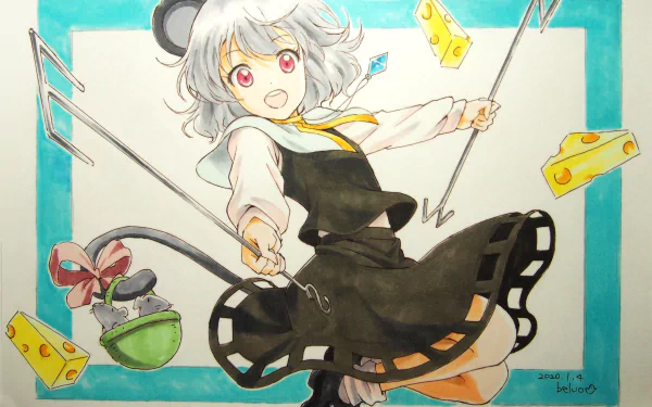 Nazrin (Touhou) Anime Touhou HD Desktop Wallpaper | Background Image