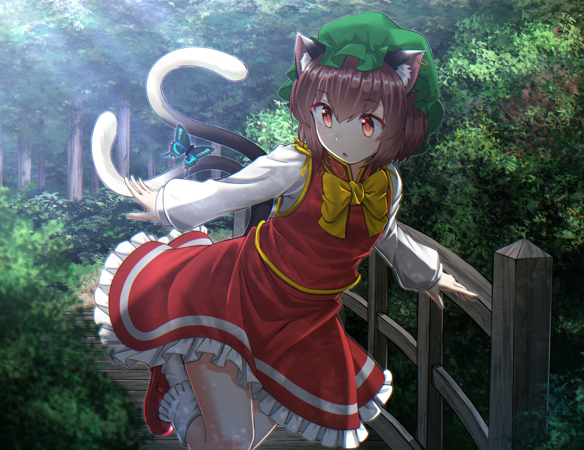 Download Chen (Touhou) Anime Touhou HD Wallpaper by そーげんしんかんへい