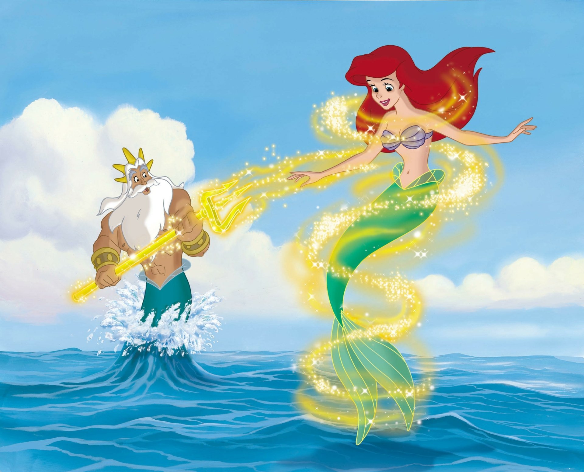 Download Trident Tail Red Hair Merman Mermaid The Little Mermaid King