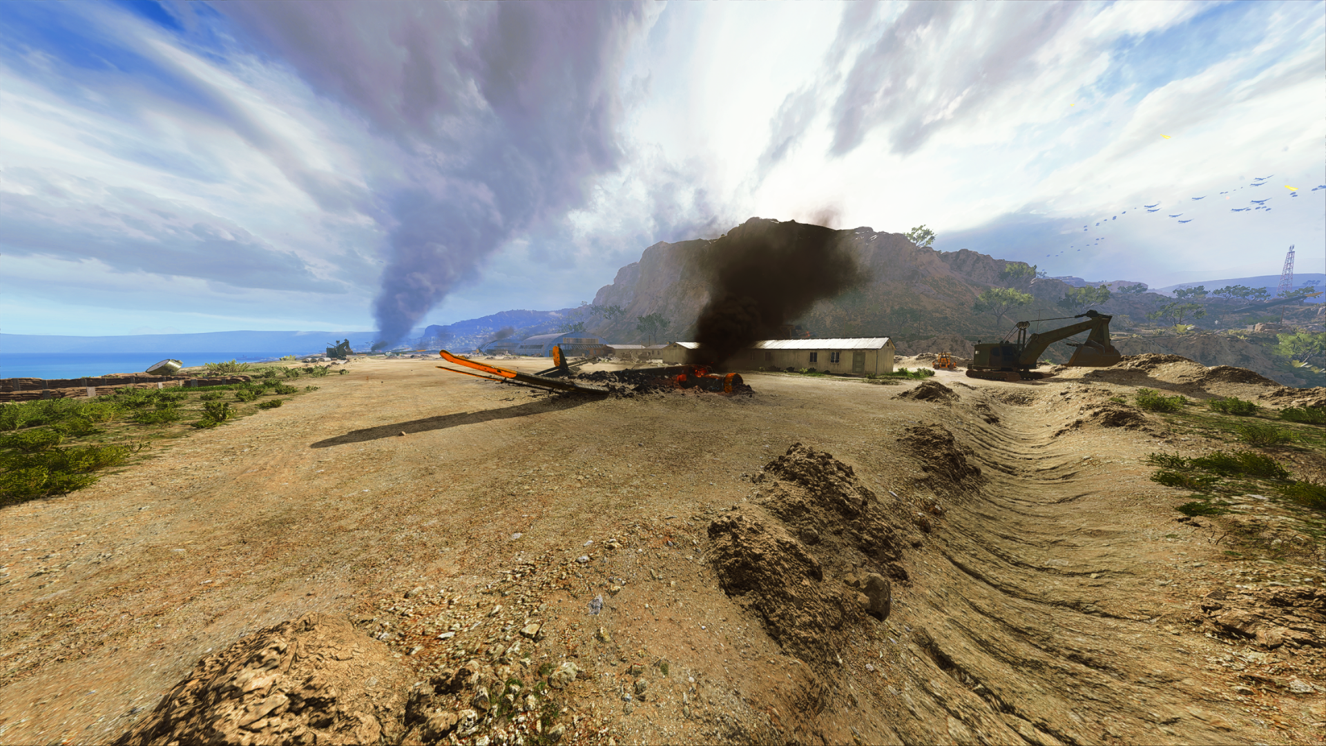 Download Airfield Airplane Video Game Battlefield V HD Wallpaper by FLX-II