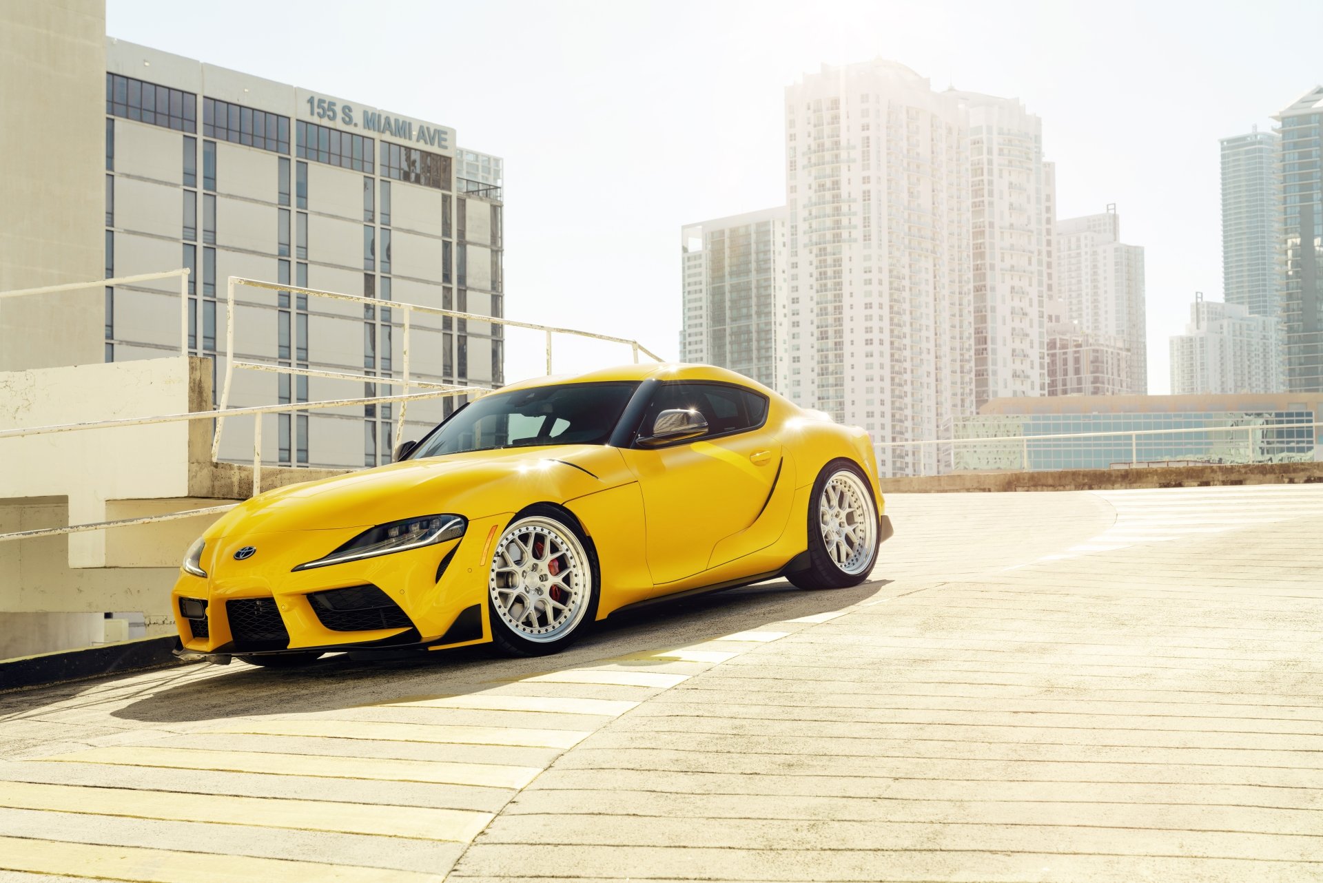 Download Grand Tourer Yellow Car Car Toyota Vehicle Toyota GR Supra 8k Ultra HD Wallpaper