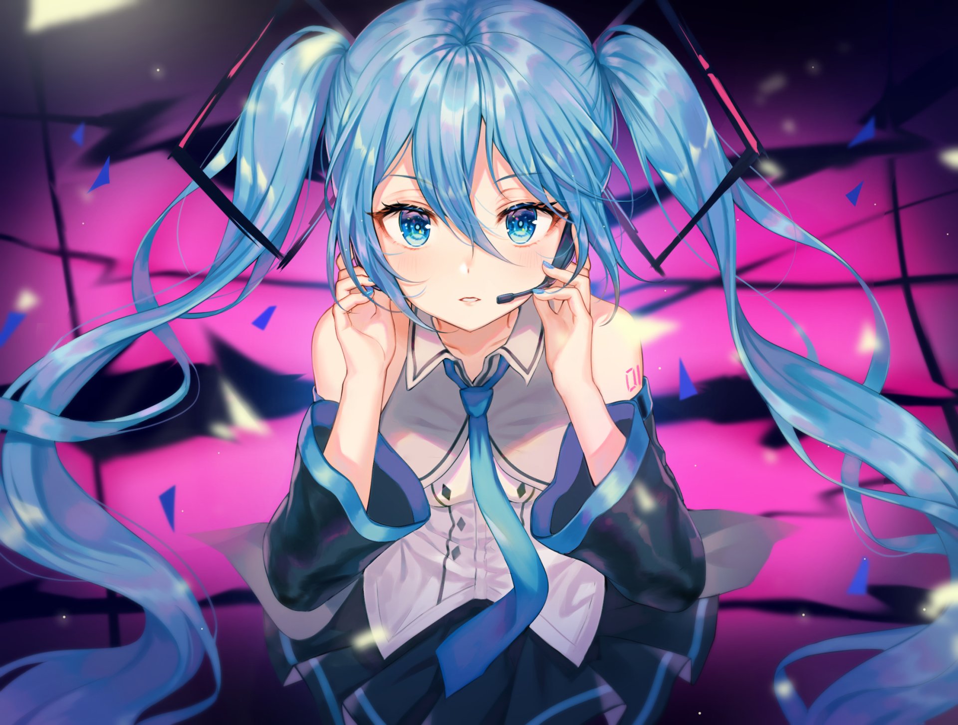 Download Hatsune Miku Anime Vocaloid HD Wallpaper by TOKKYU