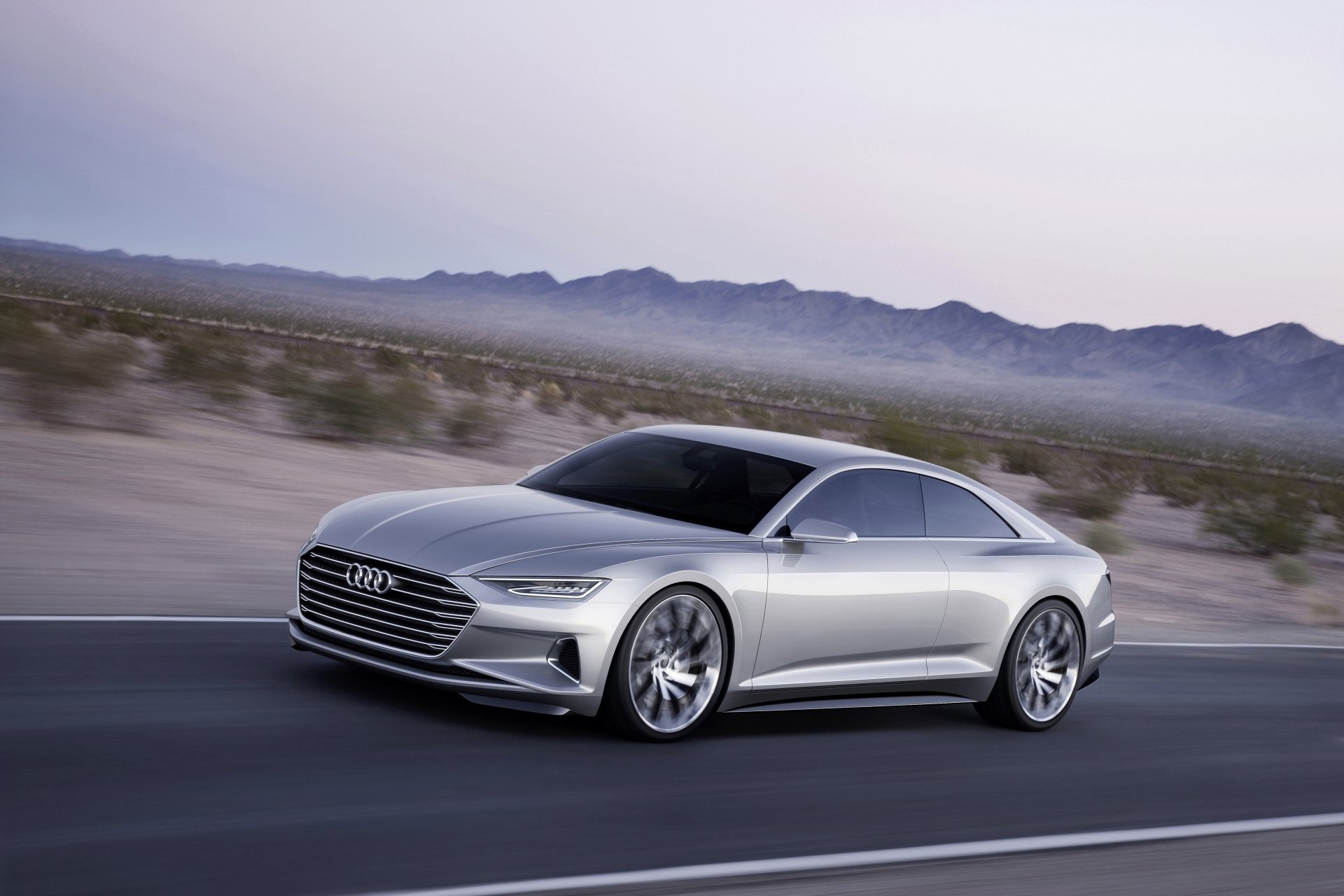 Download Car Silver Car Compact Car Audi Concept Car Vehicle Audi Prologue 4k Ultra HD Wallpaper