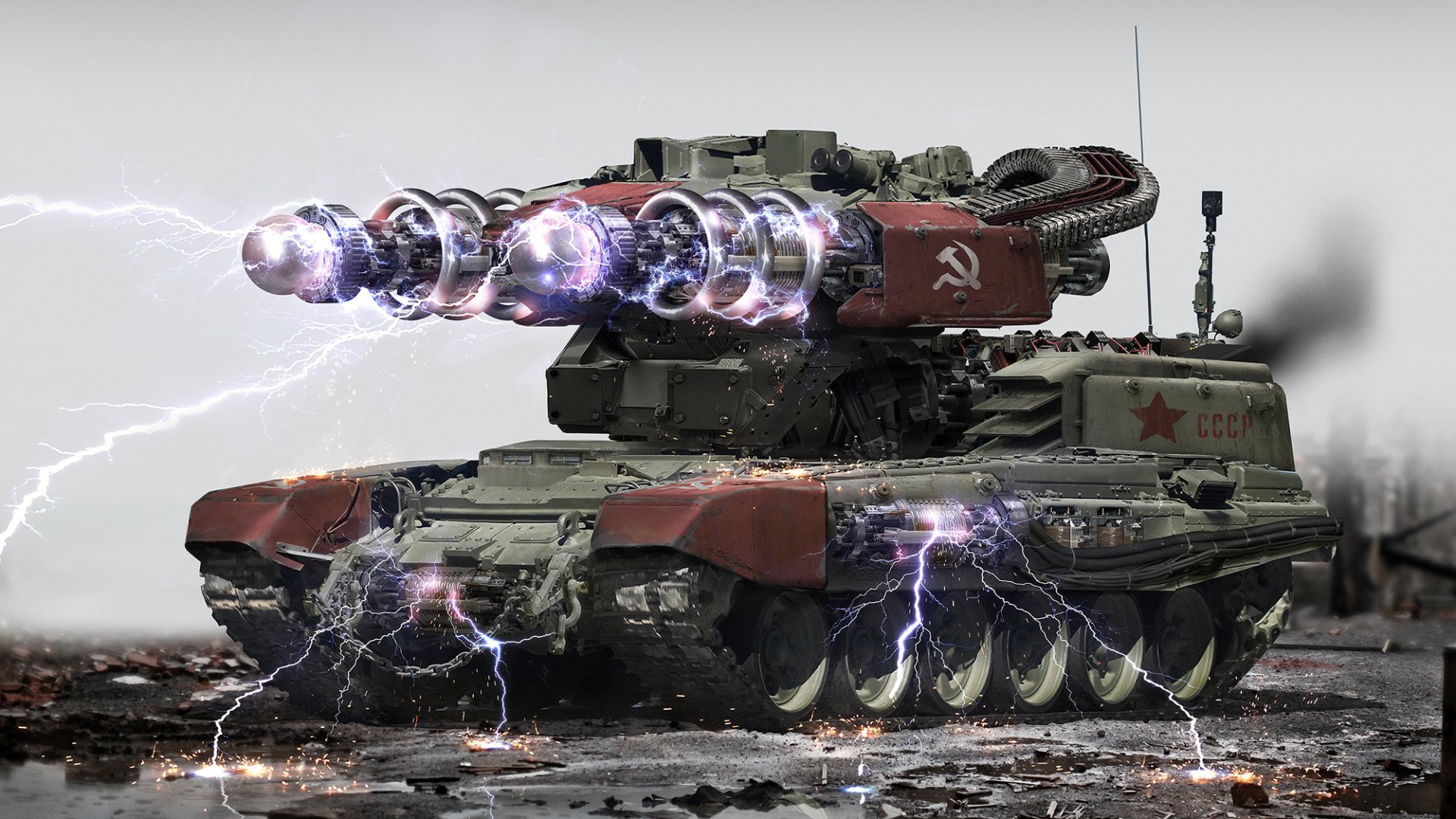 Download Futuristic Military Tank HD Wallpaper by Johnson Ting