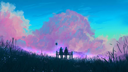 cloud couple artistic love HD Desktop Wallpaper | Background Image
