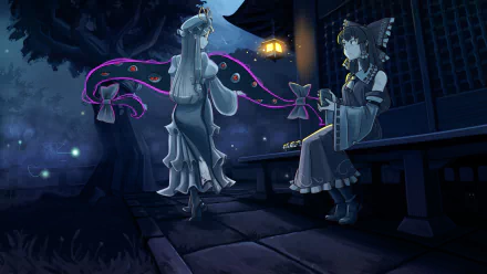 Reimu Hakurei Yukari Yakumo Anime Touhou HD Desktop Wallpaper | Background Image