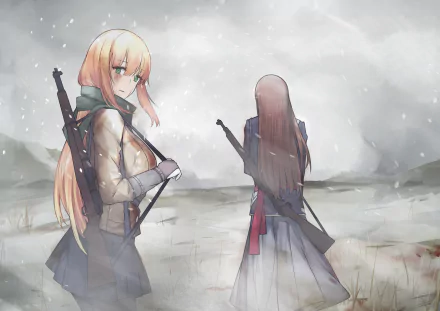 M1903 Springfield (Girls Frontline) M1 Garand (Girls Frontline) video game Girls Frontline HD Desktop Wallpaper | Background Image