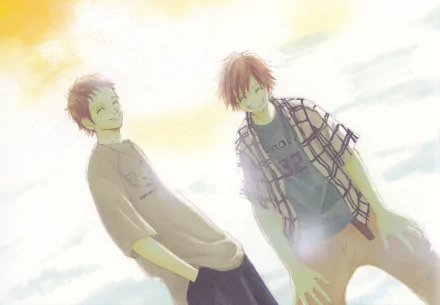 Masafumi Takeuchi Motoharu Yano Anime We Were There HD Desktop Wallpaper | Background Image