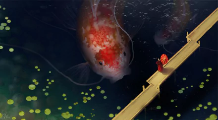 oriental Animal fish HD Desktop Wallpaper | Background Image