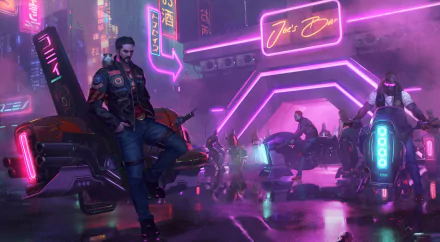 neon vehicle futuristic Sci Fi cyberpunk HD Desktop Wallpaper | Background Image
