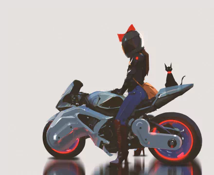 woman Girls & Motorcycles HD Desktop Wallpaper | Background Image
