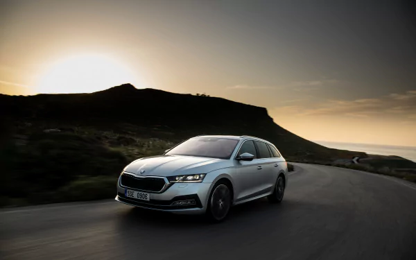 silver car car Skoda vehicle Skoda Octavia Combi HD Desktop Wallpaper | Background Image