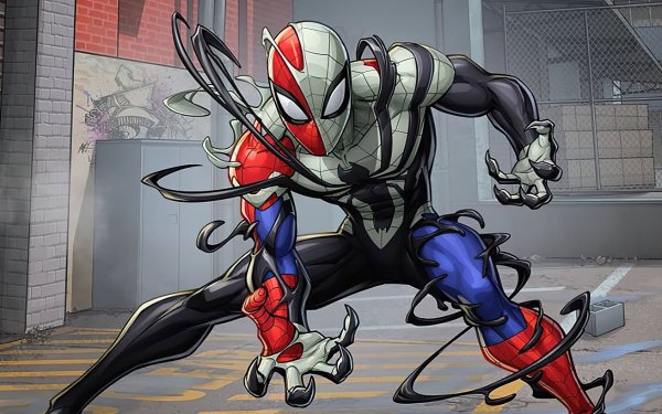 Comics Crossover Spider-Man Venom HD Wallpaper | Background Image