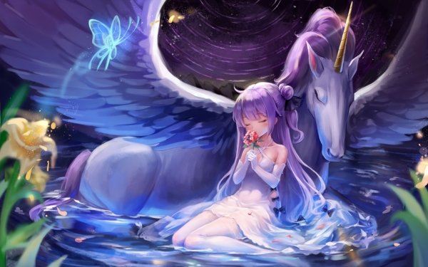 Anime Azur Lane Unicorn Wings HD Wallpaper | Background Image