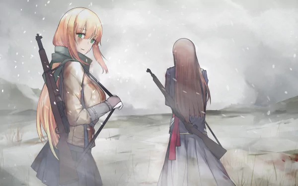 M1903 Springfield (Girls Frontline) M1 Garand (Girls Frontline) video game Girls Frontline HD Desktop Wallpaper | Background Image