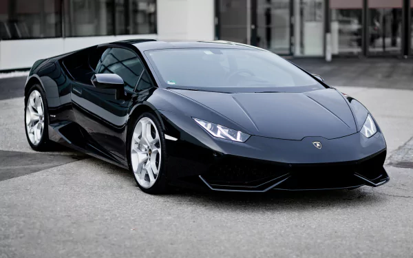 supercar black car car Lamborghini Lamborghini Huracan LP 610-4 vehicle Lamborghini Huracan HD Desktop Wallpaper | Background Image