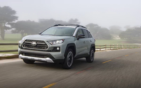 compact car SUV car Toyota vehicle Toyota RAV4 Adventure HD Desktop Wallpaper | Background Image