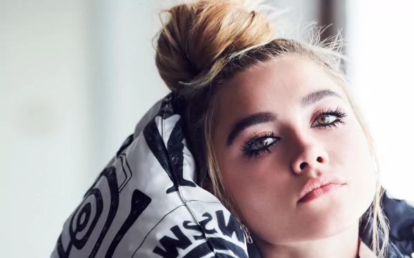 blonde face English actress Celebrity Florence Pugh HD Desktop Wallpaper | Background Image