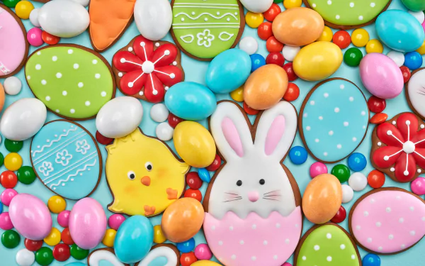 Easter food cookie HD Desktop Wallpaper | Background Image