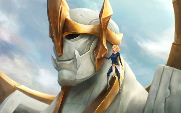 Video Game League Of Legends Galio Lux HD Wallpaper | Background Image