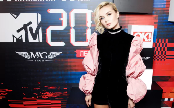 Russian blue eyes short hair blonde singer music Polina Gagarina HD Desktop Wallpaper | Background Image