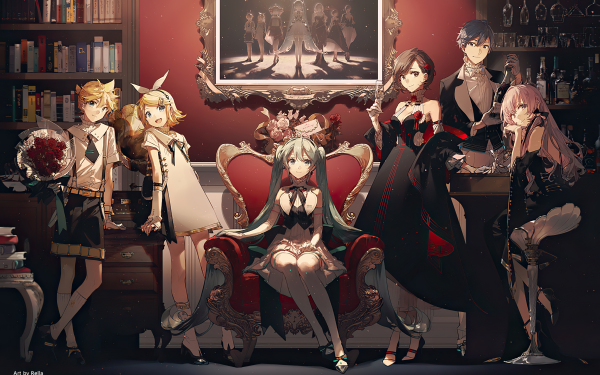 Anime Vocaloid Hatsune Miku Meiko Kaito Rin Kagamine Len Kagamine Luka Megurine HD Wallpaper | Background Image