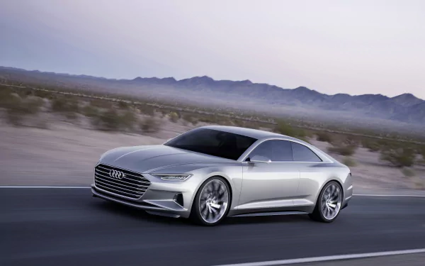 car silver car compact car Audi concept car vehicle Audi Prologue HD Desktop Wallpaper | Background Image