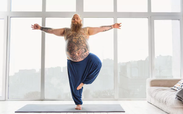 barefoot tattoo beard man yoga HD Desktop Wallpaper | Background Image