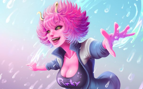 Anime My Hero Academia Mina Ashido Pink Hair HD Wallpaper | Background Image