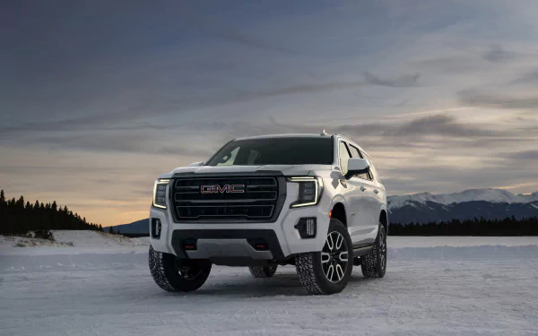 white car car SUV GMC vehicle GMC Yukon Denali HD Desktop Wallpaper | Background Image