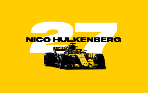  Nico Hulkenberg Wallpaper Yellow