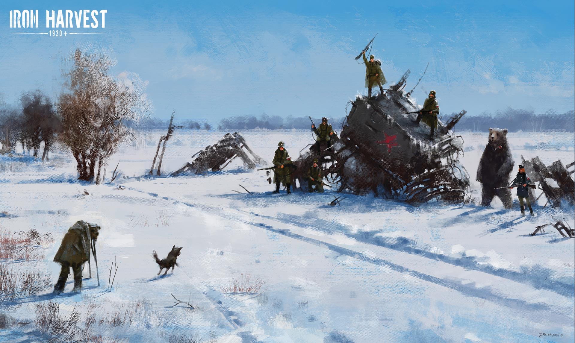 Iron Harvest Game Winter Scene HD Wallpaper