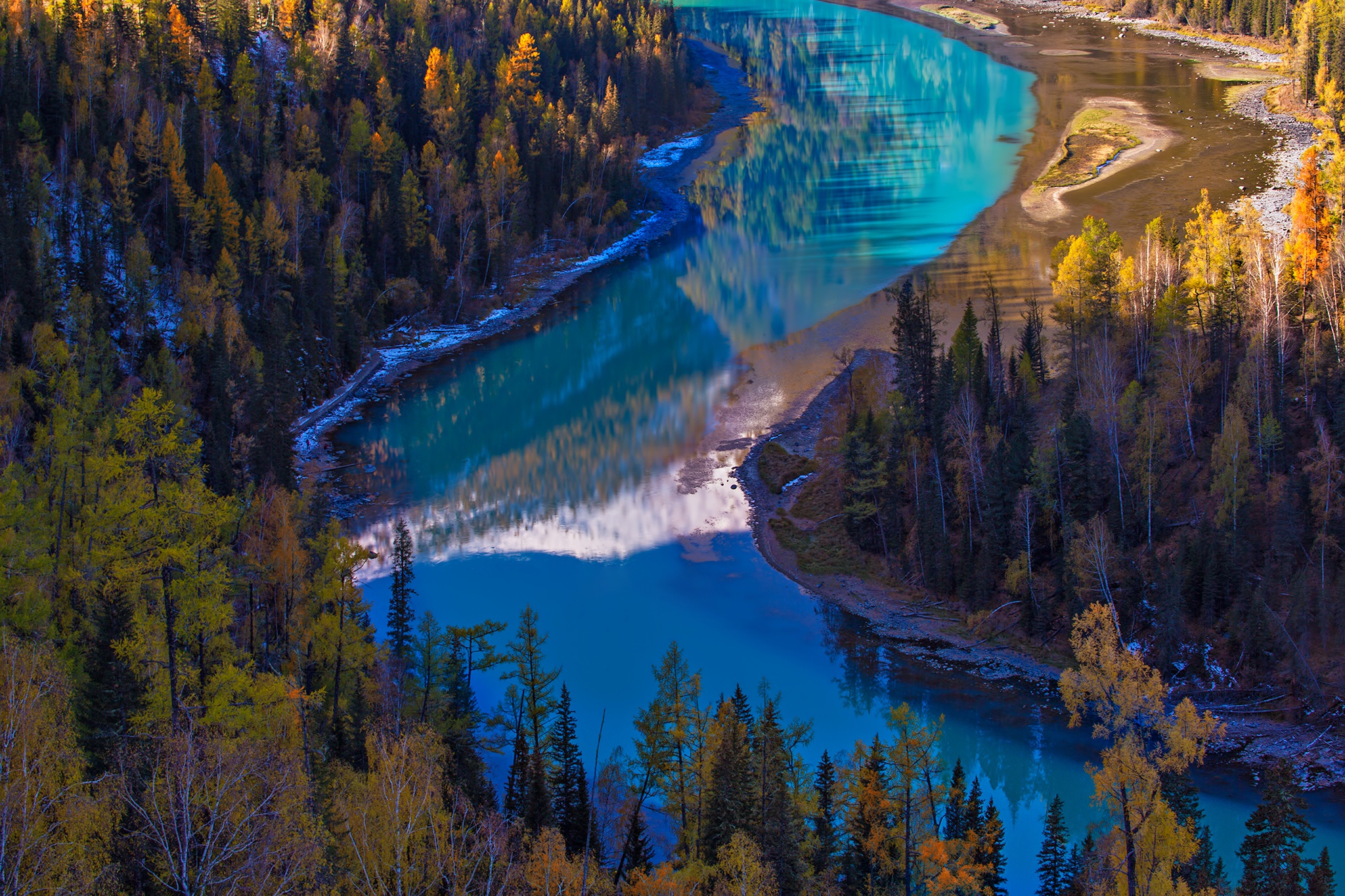 Download Kanas Lake Panorama China Nature Lake HD Wallpaper