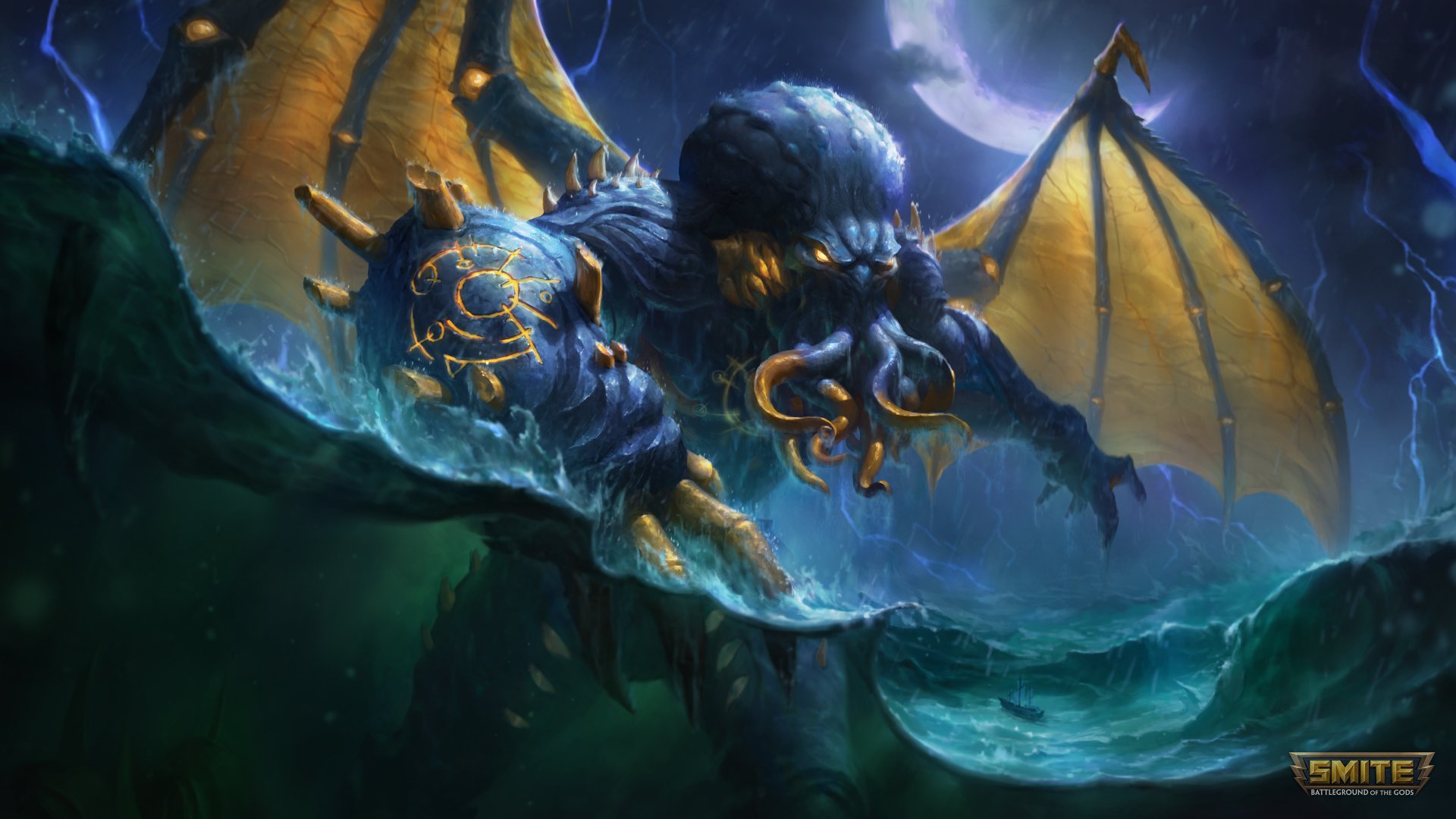 Download Cthulhu (Smite) Video Game Smite 4k Ultra HD Wallpaper