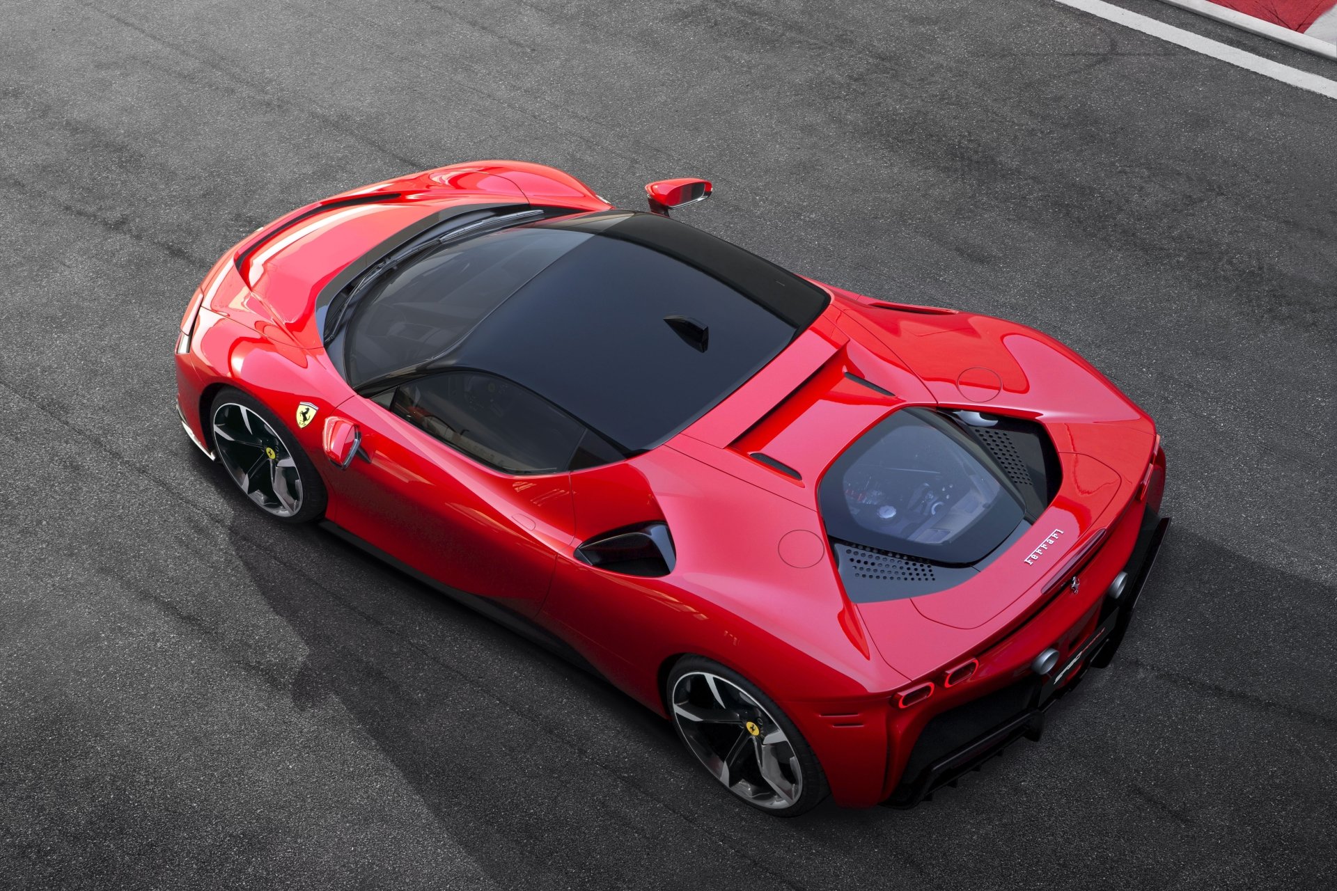 Download Supercar Car Ferrari Vehicle Ferrari SF90 Stradale 4k Ultra HD Wallpaper