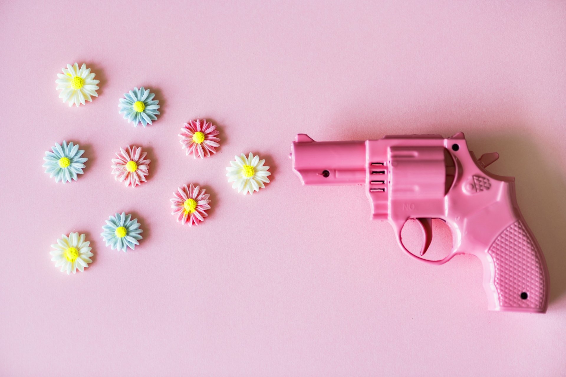 Download Toy Pink Man Made Revolver 4k Ultra HD Wallpaper by rawpixel