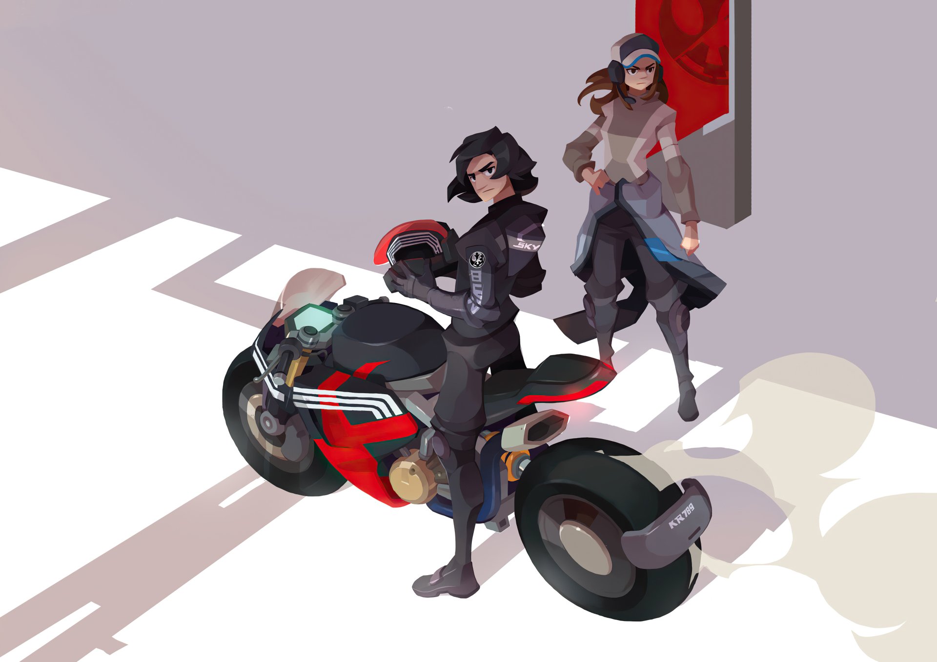 Download Vehicle Motorcycle Sci Fi People 4k Ultra HD Wallpaper by chanin suasungnern