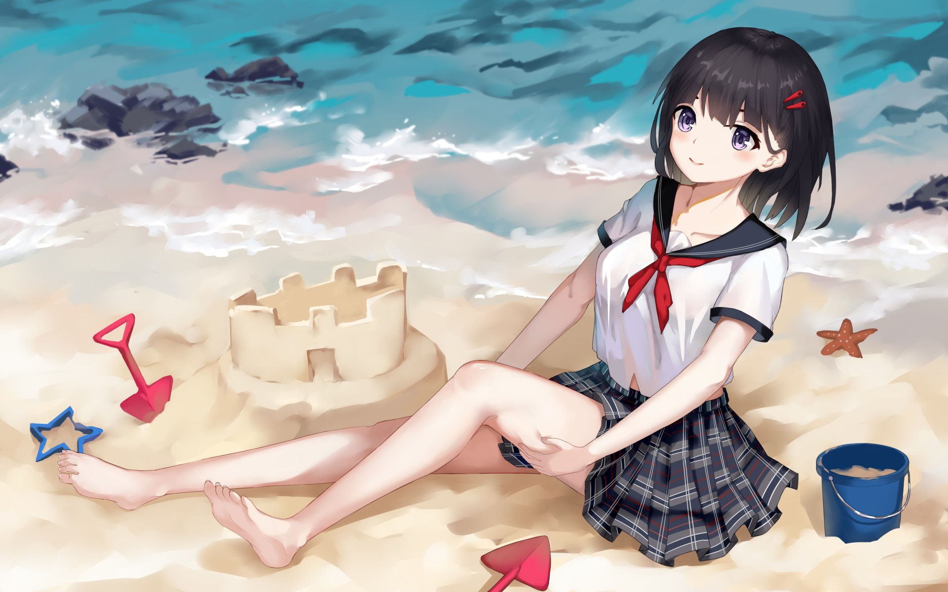 Anime Girls Beach Wallpaper HD 4k Anime Girls Beach Wallpaper HD 4k