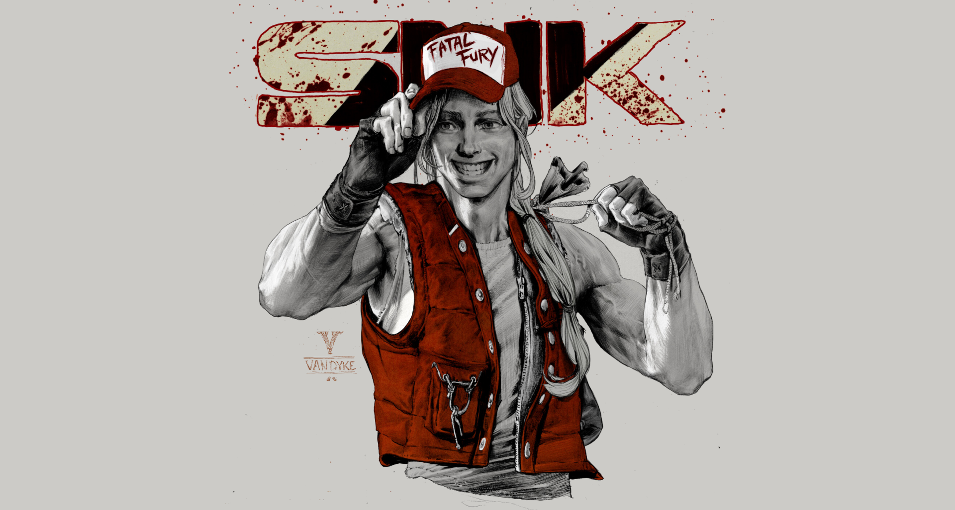 Download Terry Bogard Video Game Fatal Fury HD Wallpaper by Geirrod Van Dyke