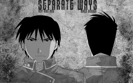 Maes Hughes Roy Mustang Anime Fullmetal Alchemist HD Desktop Wallpaper | Background Image