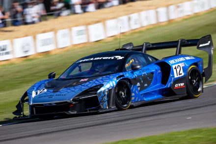  Blue McLaren Senna GTR in GoodWood Speed Festival
