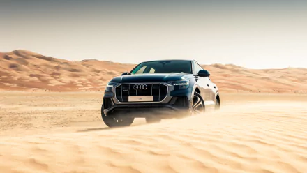 desert SUV car Audi vehicle Audi Q8 HD Desktop Wallpaper | Background Image
