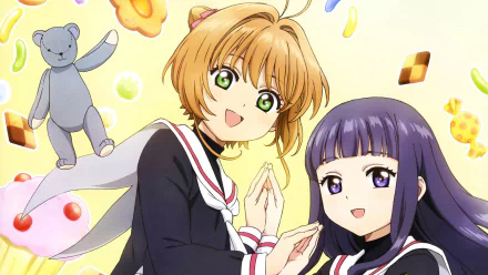 Tomoyo Daidouji Sakura Kinomoto HD Desktop Wallpaper | Background Image