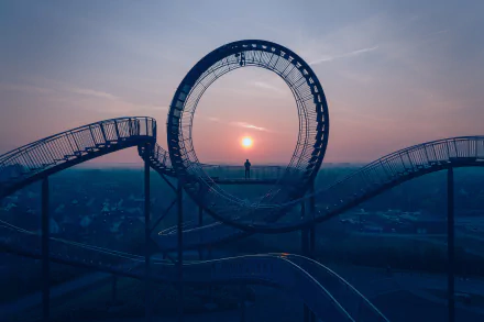  Tiger &amp; Turtle, Magic Mountain art installation, Angerpark, Duisburg, Germany