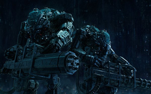 Sci Fi Mech Gatling Gun HD Wallpaper | Background Image