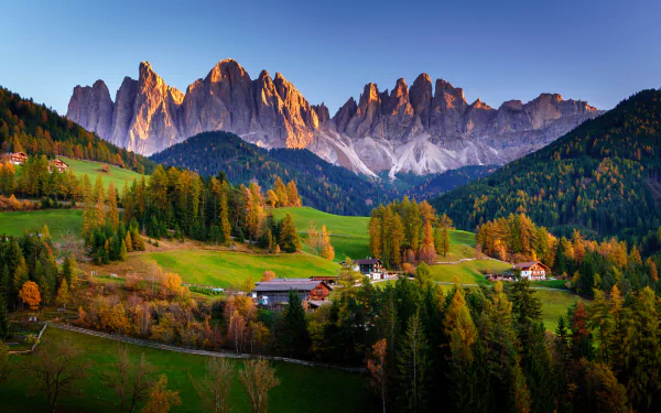  Autumn Village in Santa Maddalena, Italy