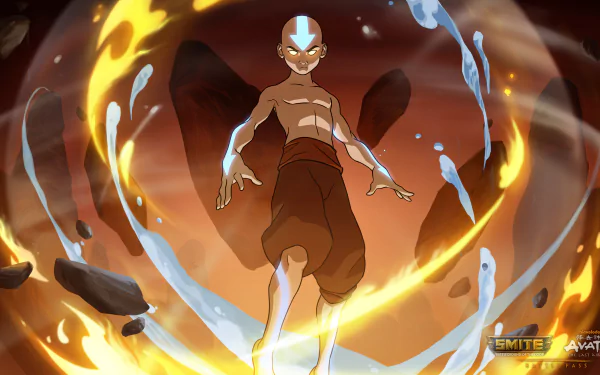 Merlin (Smite) Aang (Avatar) video game Smite HD Desktop Wallpaper | Background Image