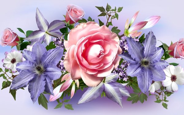 Artistic Flower Flowers HD Wallpaper | Background Image